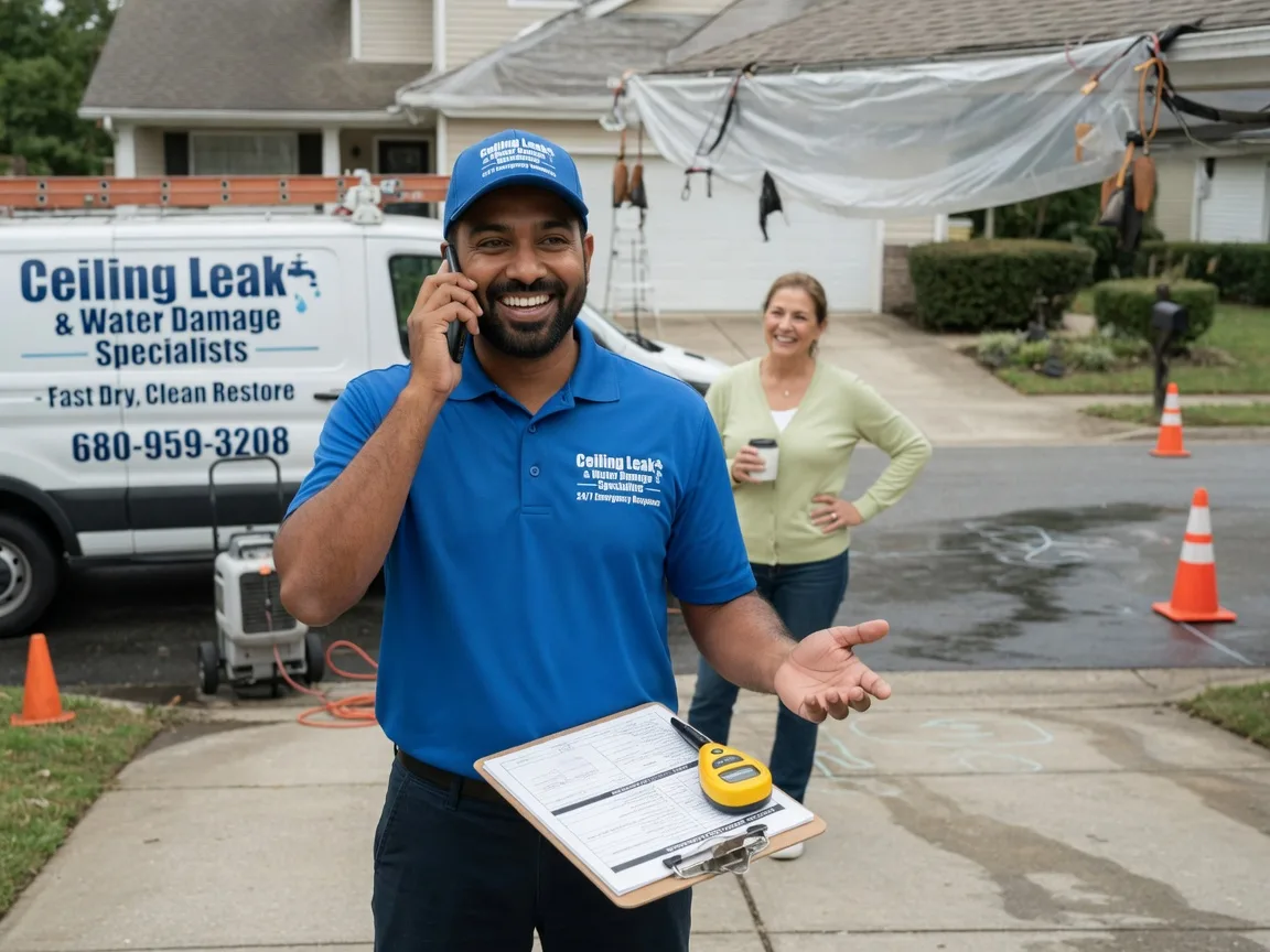 Ceiling Leak Cleanup Pierceville, KS FAQs
